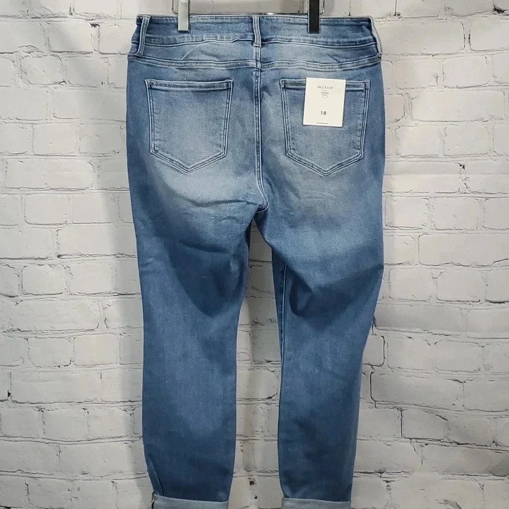 Cello Distressed Cropped Skinny Jeans Size 18 NWT - Picture 5 of 10